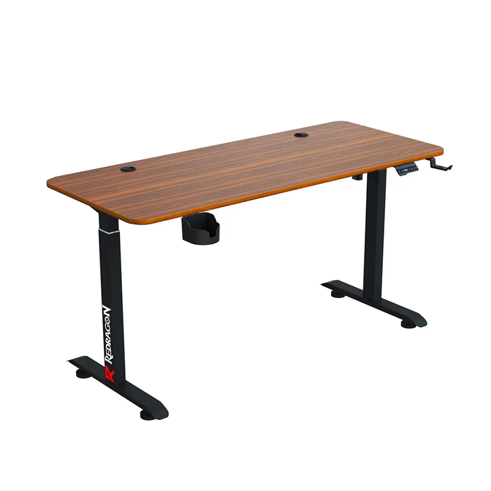 میز کامپیوتر گیمینگ موتور دار ردراگون مدل GD-3500NT-M WALNUT WOOD 140cm
